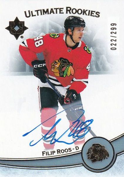 AUTO RC karta FILIP ROOS 22-23 UD Ultimate Rookies Autograph /299